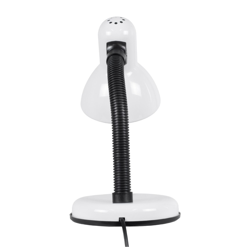 GLOBOSTAR® STUDENT  Μοντέρνο Επιτραπέζιο Φωτιστικό Πορτατίφ με Ντουί 1 x E27 AC 220-240V IP20 - Λευκό - Μ12 x Π12 x Υ32cm