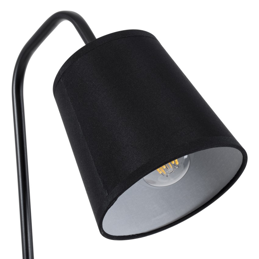 BARNABY Μοντέρνο Επιτραπέζιο Φωτιστικό Πορτατίφ Μονόφωτο 1 x E27 Μαύρο Μεταλλικό με Καπέλο και Ξύλινη Καφέ Βάση Καμπάνα Φ13 x Υ48cm BARNABY Μοντέρνο Επιτραπέζιο Φωτιστικό Πορτατίφ Μονόφωτο 1 x E27 Μαύρο Μεταλλικό με Καπέλο και Ξύλινη Καφέ Βάση Καμπάνα Φ13 x Υ48cm