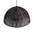 MONTANA  Boho Κρεμαστό Φωτιστικό Καμπάνα Μονόφωτο 1 x E27 IP20 Καφέ Ξύλο - Μ50 x Π50 x Υ25cm