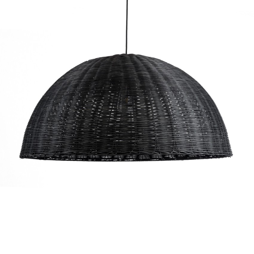 MONTANA  Boho Κρεμαστό Φωτιστικό Καμπάνα Μονόφωτο 1 x E27 IP20 Μαύρο Ξύλο - Μ80 x Π80 x Υ40cm MONTANA  Boho Κρεμαστό Φωτιστικό Καμπάνα Μονόφωτο 1 x E27 IP20 Μαύρο Ξύλο - Μ80 x Π80 x Υ40cm