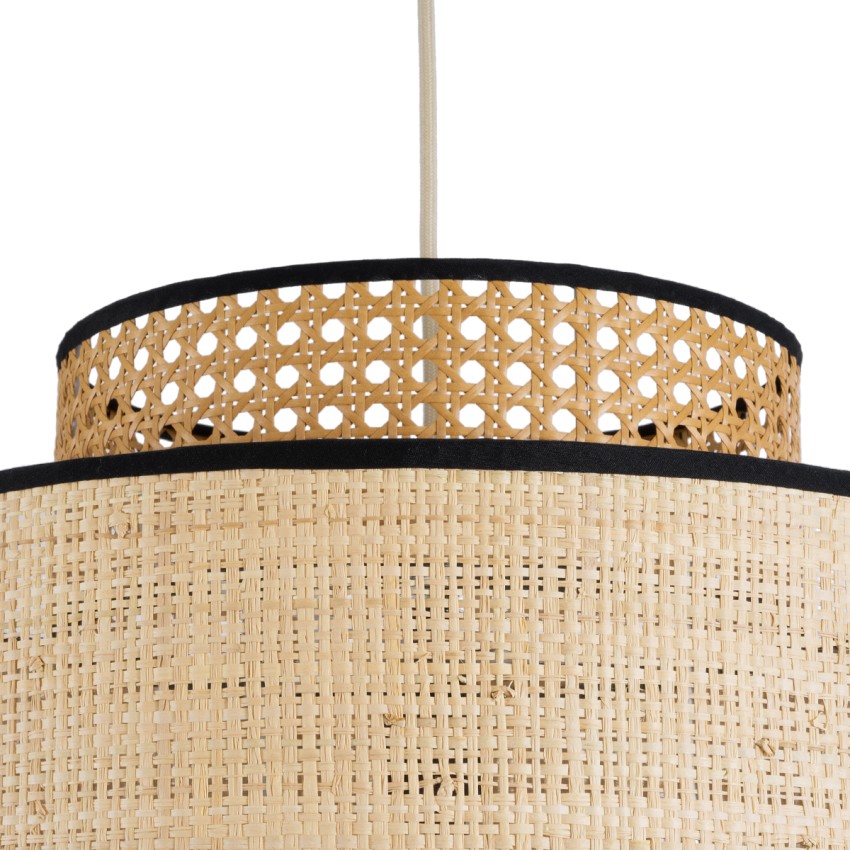 GLOBOSTAR® BRAVADO  Boho Κρεμαστό Φωτιστικό Οροφής με Ντουί 1 x E27 AC 220-240V IP20 - Μπεζ- Μ40 x Π40 x Υ35cm
