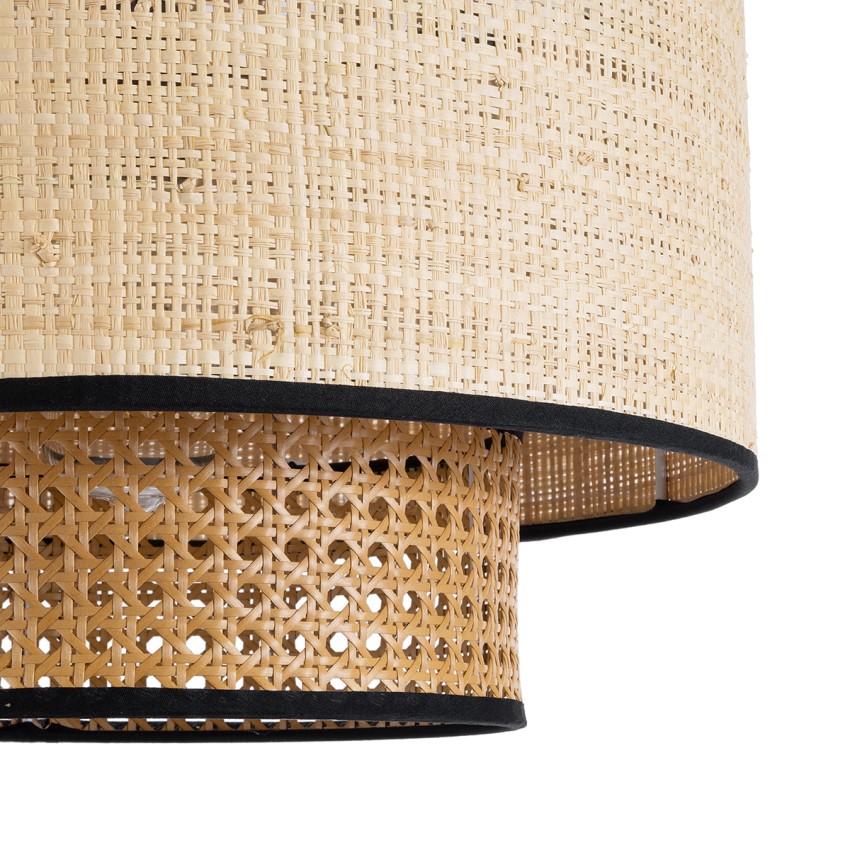 GLOBOSTAR® BRAVADO  Boho Κρεμαστό Φωτιστικό Οροφής με Ντουί 1 x E27 AC 220-240V IP20 - Μπεζ- Μ40 x Π40 x Υ35cm