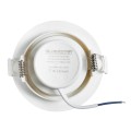 GLOBOSTAR® DE VALERA  Χωνευτό Κινούμενο Downlight Σποτ LED 5W 500lm 60° AC 220-240V IP20 Ψυχρό Λευκό 6000K - Bridgelux SMD Chip & TÜV SÜD Driver - Λευκό Ματ - Μ9 x Π9 x Υ4cm / Q8cm
