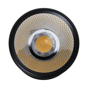 DETRONIC  Επιφανειακό Κινούμενο Spot Downlight LED 10W 1300lm 24° AC 220-240V IP20 Φ9cm x Υ16cm - Στρόγγυλο - Μαύρο - Φυσικό Λευκό 4500K - Bridgelux COB - TÜV Certified Driver