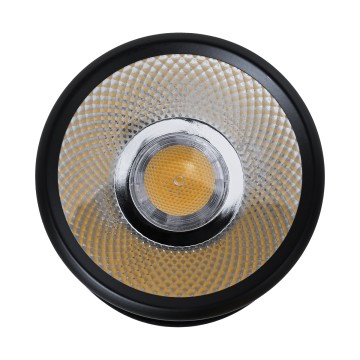 DETRONIC  Επιφανειακό Κινούμενο Spot Downlight LED 10W 1300lm 24° AC 220-240V IP20 Φ9cm x Υ16cm - Στρόγγυλο - Μαύρο - Φυσικό Λευκό 4500K - Bridgelux COB - TÜV Certified Driver