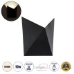 STEALTH  Φωτιστικό Τοίχου - Απλίκα Αρχιτεκτονικού Φωτισμού Εσωτερικού/Εξωτερικού Χώρου Up or Down LED 10W 1100lm 60° AC220-240V Αδιάβροχο IP65 - Σώμα Αλουμινίου & Tempered Glass - Μ17 x Π17 x Υ7.5cm - Φυσικό Λευκό 4500K - Μαύρο - Bridgelux Chip
