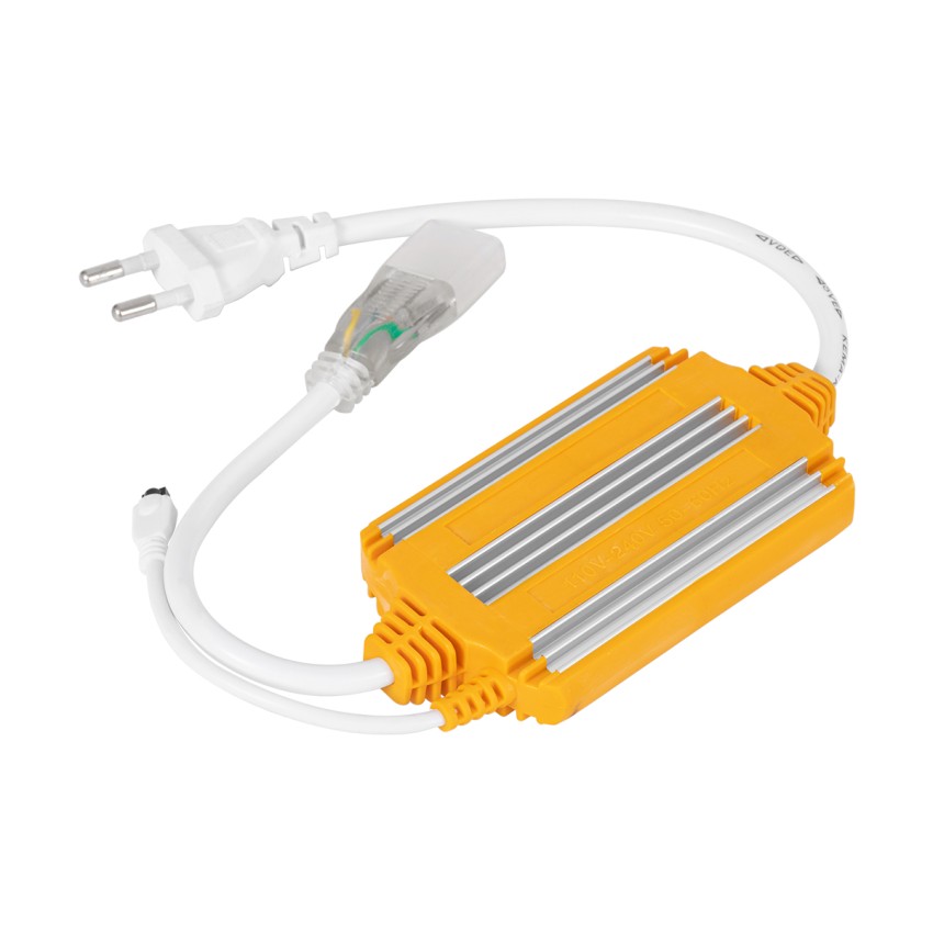 RGB Controller με Ασύρματο Χειριστήριο IR - Μεταλλάκτης Τροφοδοσίας AC/DC 230V IP68 Wide Ταινίας Διπλής Σειράς LED RGB 4 Pin Max 1500W - Έως 100 Μέτρα