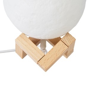 MOON  Μοντέρνο Επιτραπέζιο Φωτιστικό Πορτατίφ LED 2W 120lm 360° DC 5V - Εναλλαγή Φωτισμού μέσω Τηλεχειριστηρίου - Dimmable - RGBW - Φ12 x Υ15 - Λευκό MOON  Μοντέρνο Επιτραπέζιο Φωτιστικό Πορτατίφ LED 2W 120lm 360° DC 5V - Εναλλαγή Φωτισμού μέσω Τηλεχειριστηρίου - Dimmable - RGBW - Φ12 x Υ15 - Λευκό