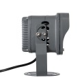 GLOBOSTAR® FLOODXENA  Προβολέας Σποτ Wall Washer LED 12W 1260lm 10° AC 220-240V Αδιάβροχο IP65 Ultra Θερμό Λευκό 2200K - Bridgelux SMD Chip - Γκρι Ανθρακί Ματ - Μ13.5 x Π11 x Υ15cm