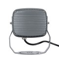 GLOBOSTAR® FLOODXENA  Προβολέας Σποτ Wall Washer LED 12W 1260lm 10° AC 220-240V Αδιάβροχο IP65 Ultra Θερμό Λευκό 2200K - Bridgelux SMD Chip - Γκρι Ανθρακί Ματ - Μ13.5 x Π11 x Υ15cm