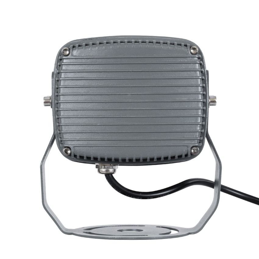 GLOBOSTAR® FLOODXENA  Προβολέας Σποτ Wall Washer LED 12W 1260lm 10° AC 220-240V Αδιάβροχο IP65 Ultra Θερμό Λευκό 2200K - Bridgelux SMD Chip - Γκρι Ανθρακί Ματ - Μ13.5 x Π11 x Υ15cm