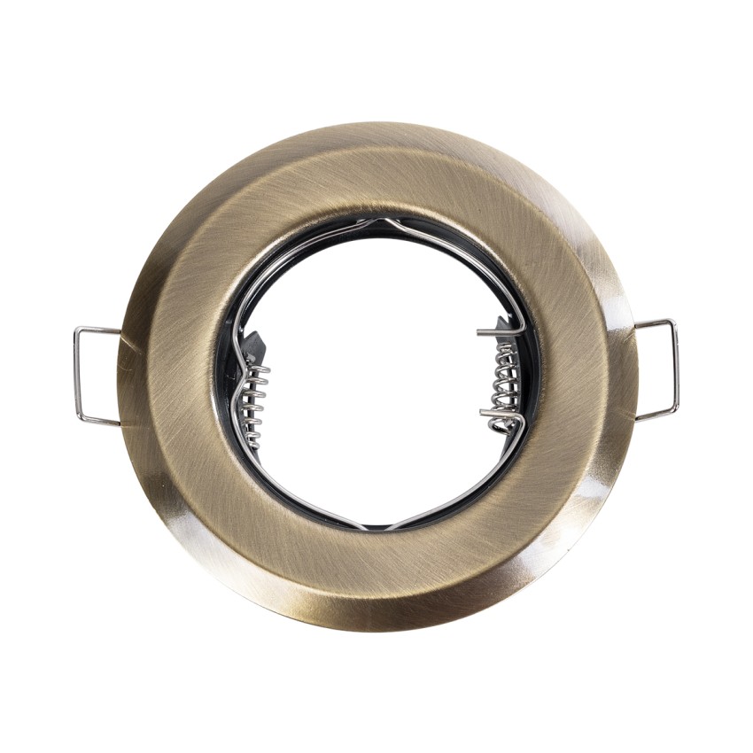 DELTA Χωνευτό Στρόγγυλο Σποτ Οροφής για Λάμπα MR16 με Βάση GU5.3 ή GU10 - IP20 - Μεταλλικό - Φ83 x Υ31mm - Μπρούτζινο DELTA Χωνευτό Στρόγγυλο Σποτ Οροφής για Λάμπα MR16 με Βάση GU5.3 ή GU10 - IP20 - Μεταλλικό - Φ83 x Υ31mm - Μπρούτζινο