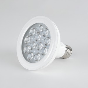 Λάμπα LED E27 PAR30 Σποτ 12W 1200lm 36° AC 220-240V IP20 Φ9.5 x Υ9.5cm Ψυχρό Λευκό 6000K Dimmable