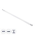 TUBATO  Μεταλλικό Σκαφάκι για 1 x Λάμπα 90CM T8 G13 LED AC 220-240V IP20 Μ90 x Π3.4 x Υ4.3cm