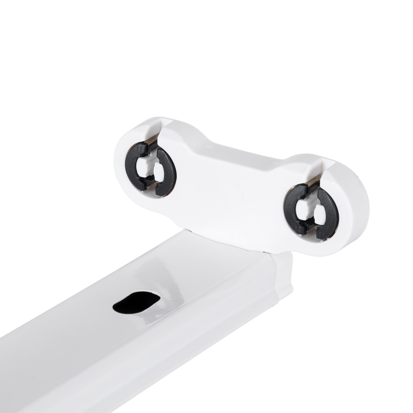 TUBATO  Μεταλλικό Σκαφάκι για 2 x Λάμπες 90CM T8 G13 LED AC 220-240V IP20 Μ90 x Π7.2 x Υ4cm