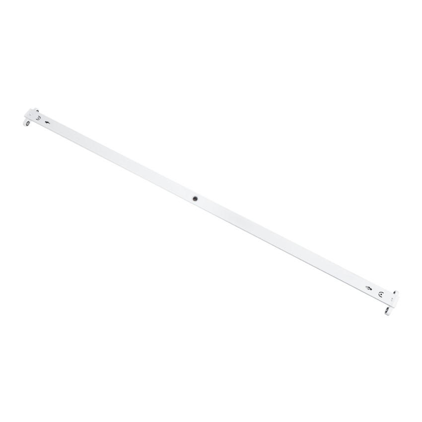 TUBATO  Μεταλλικό Σκαφάκι για 2 x Λάμπες 120CM T8 G13 LED AC 220-240V IP20 Μ120 x Π7.2 x Υ4cm