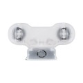 TUBATO  Μεταλλικό Σκαφάκι για 2 x Λάμπες 120CM T8 G13 LED AC 220-240V IP20 Μ120 x Π7.2 x Υ4cm