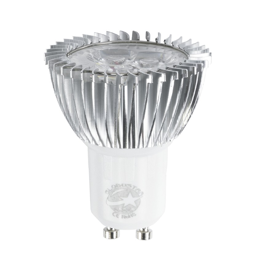 GLOBOSTAR® TRIBOO  Σποτ GU10 MR16 LED 3W 250lm 45° AC 220-240V IP20 Κόκκινο Dimmable - Μ5 x Π5 x Υ5.5cm