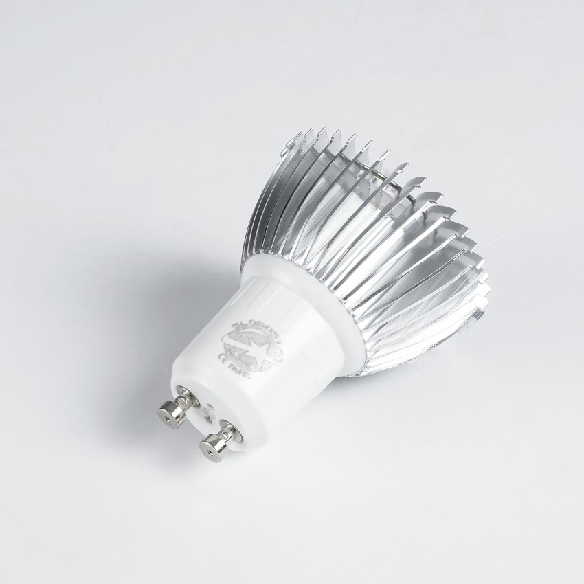 GLOBOSTAR® TRIBOO  Σποτ GU10 MR16 LED 3W 250lm 45° AC 220-240V IP20 Κόκκινο Dimmable - Μ5 x Π5 x Υ5.5cm