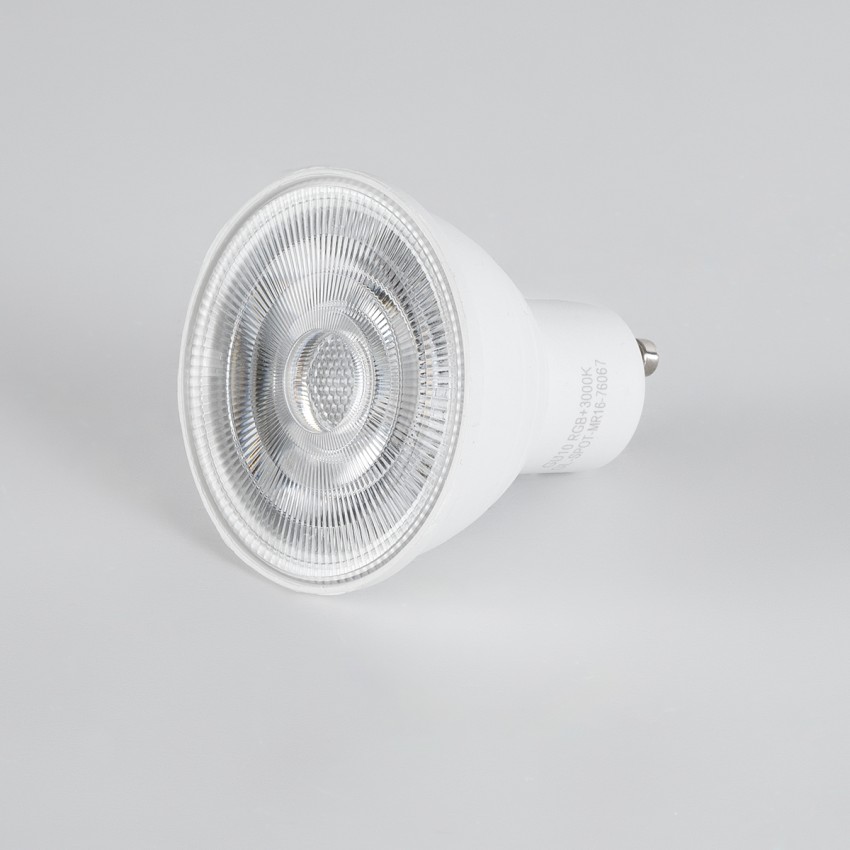 Σποτ LED GU10 MR16 5W 350lm 120° AC 220-240V IP20 Φ5 x Υ5.8cm - Εναλλαγή Φωτισμού μέσω Τηλεχειριστηρίου RGB & Θερμό Λευκό 2700K - Dimmable