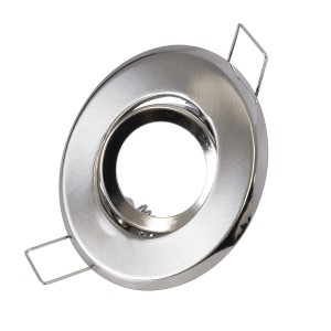 DELTA  Χωνευτό Κινούμενο Στρόγγυλο Σποτ Οροφής για Λάμπα MR11 με Βάση GU5.3 ή GU10 - IP20 - Μεταλλικό - Φ70 x Υ21mm - Νίκελ Ματ