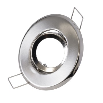 DELTA  Χωνευτό Κινούμενο Στρόγγυλο Σποτ Οροφής για Λάμπα MR11 με Βάση GU5.3 ή GU10 - IP20 - Μεταλλικό - Φ70 x Υ21mm - Νίκελ Ματ