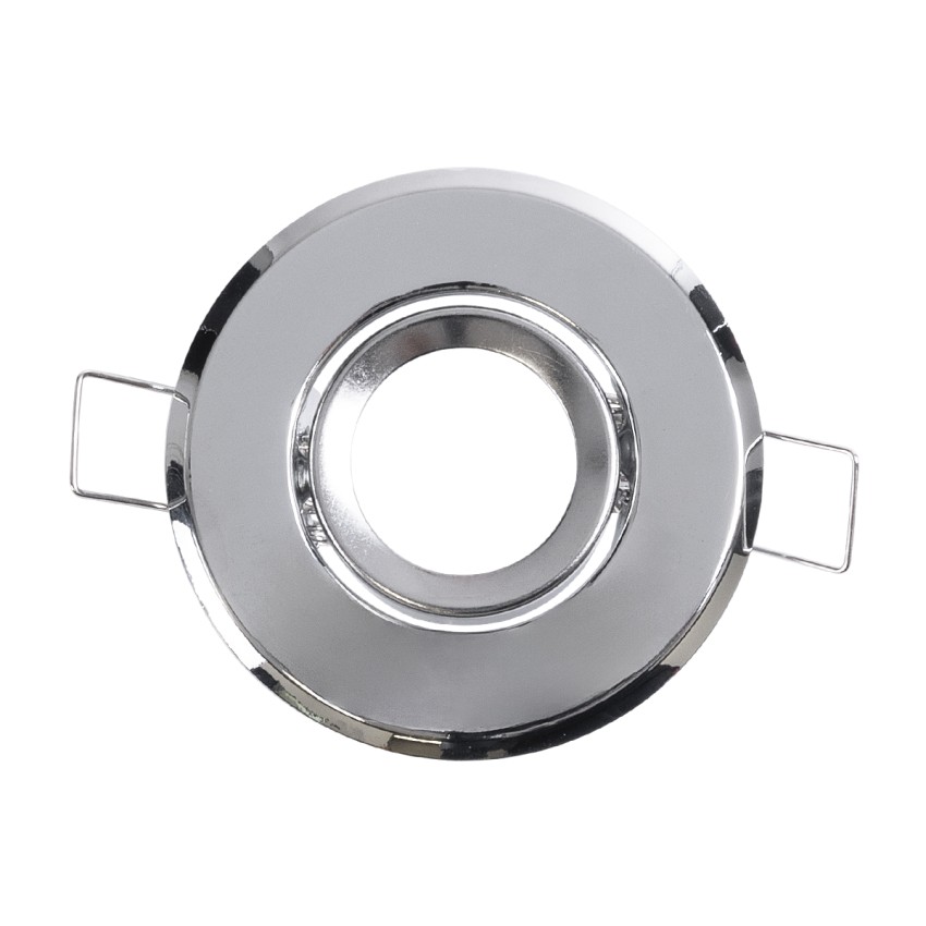 DELTA  Χωνευτό Κινούμενο Στρόγγυλο Σποτ Οροφής για Λάμπα MR11 με Βάση GU5.3 ή GU10 - IP20 - Μεταλλικό - Φ70 x Υ21mm - Χρώμιο Νίκελ