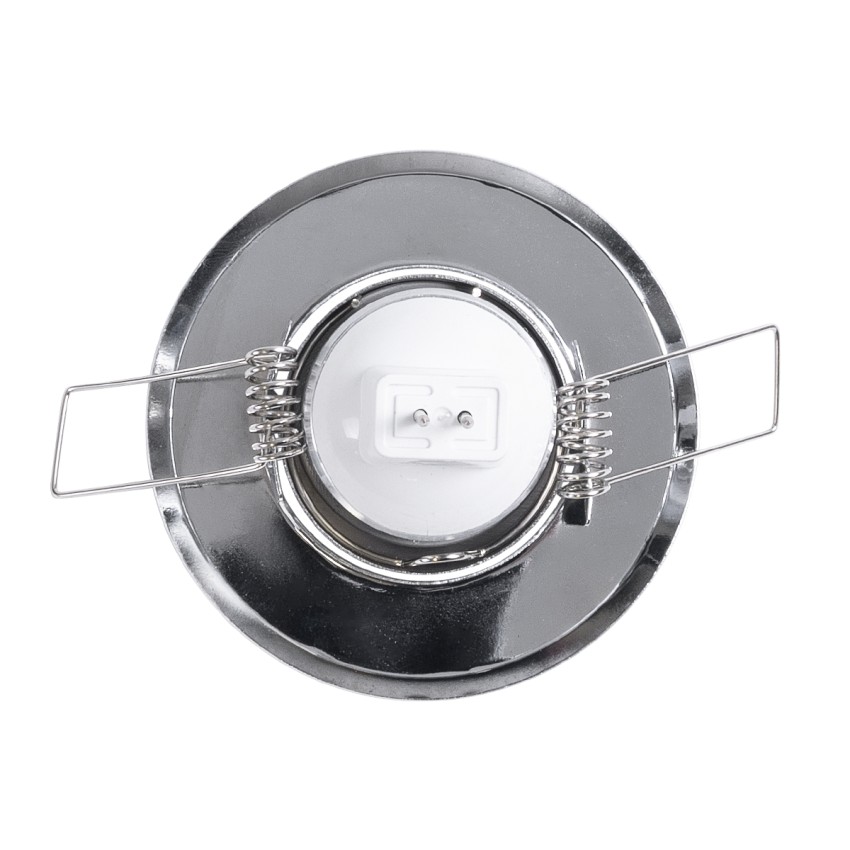 DELTA  Χωνευτό Κινούμενο Στρόγγυλο Σποτ Οροφής για Λάμπα MR11 με Βάση GU5.3 ή GU10 - IP20 - Μεταλλικό - Φ70 x Υ21mm - Χρώμιο Νίκελ