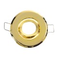 DELTA  Χωνευτό Κινούμενο Στρόγγυλο Σποτ Οροφής για Λάμπα MR11 με Βάση GU5.3 ή GU10 - IP20 - Μεταλλικό - Φ70 x Υ21mm - Χρυσό Πλατίνα