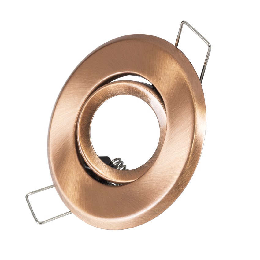 DELTA  Χωνευτό Κινούμενο Στρόγγυλο Σποτ Οροφής για Λάμπα MR11 με Βάση GU5.3 ή GU10 - IP20 - Μεταλλικό - Φ70 x Υ21mm - Χάλκινο