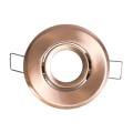 DELTA  Χωνευτό Κινούμενο Στρόγγυλο Σποτ Οροφής για Λάμπα MR11 με Βάση GU5.3 ή GU10 - IP20 - Μεταλλικό - Φ70 x Υ21mm - Χάλκινο