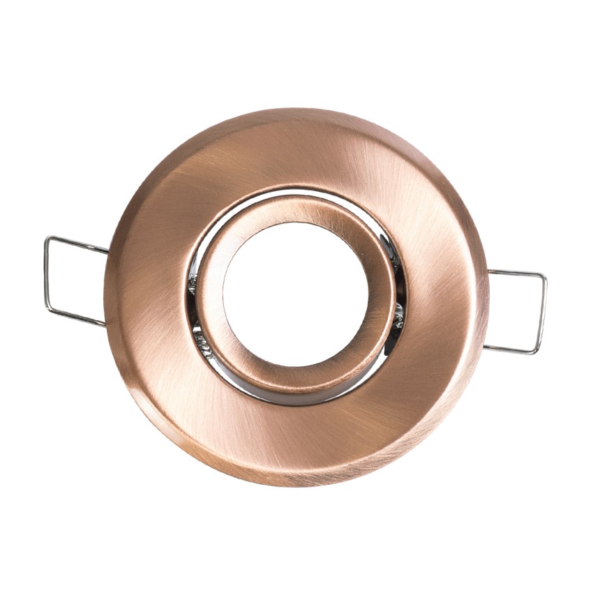 DELTA  Χωνευτό Κινούμενο Στρόγγυλο Σποτ Οροφής για Λάμπα MR11 με Βάση GU5.3 ή GU10 - IP20 - Μεταλλικό - Φ70 x Υ21mm - Χάλκινο