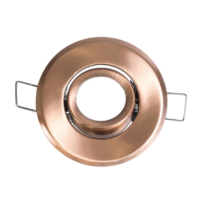 DELTA  Χωνευτό Κινούμενο Στρόγγυλο Σποτ Οροφής για Λάμπα MR11 με Βάση GU5.3 ή GU10 - IP20 - Μεταλλικό - Φ70 x Υ21mm - Χάλκινο