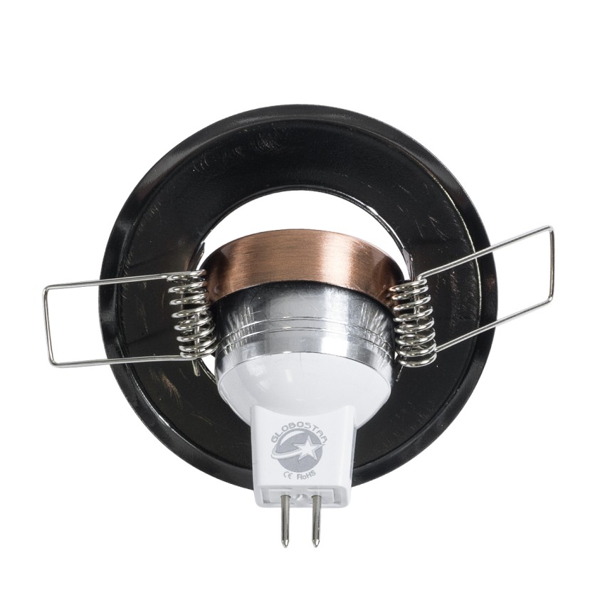 DELTA  Χωνευτό Κινούμενο Στρόγγυλο Σποτ Οροφής για Λάμπα MR11 με Βάση GU5.3 ή GU10 - IP20 - Μεταλλικό - Φ70 x Υ21mm - Χάλκινο