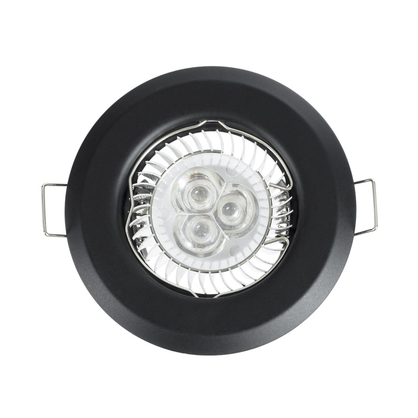 DELTA Χωνευτό Στρόγγυλο Σποτ Οροφής για Λάμπα MR16 με Βάση GU5.3 ή GU10 - IP20 - Μεταλλικό - Φ83 x Υ31mm - Μαύρο DELTA Χωνευτό Στρόγγυλο Σποτ Οροφής για Λάμπα MR16 με Βάση GU5.3 ή GU10 - IP20 - Μεταλλικό - Φ83 x Υ31mm - Μαύρο