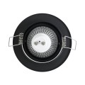 DELTA Χωνευτό Κινούμενο Στρόγγυλο Σποτ Οροφής για Λάμπα MR16 με Βάση GU5.3 ή GU10 - IP20 - Μεταλλικό - Φ92 x Υ28mm- Μαύρο DELTA Χωνευτό Κινούμενο Στρόγγυλο Σποτ Οροφής για Λάμπα MR16 με Βάση GU5.3 ή GU10 - IP20 - Μεταλλικό - Φ92 x Υ28mm- Μαύρο