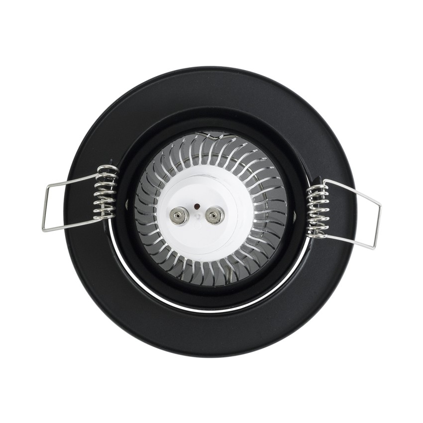 DELTA Χωνευτό Κινούμενο Στρόγγυλο Σποτ Οροφής για Λάμπα MR16 με Βάση GU5.3 ή GU10 - IP20 - Μεταλλικό - Φ92 x Υ28mm- Μαύρο DELTA Χωνευτό Κινούμενο Στρόγγυλο Σποτ Οροφής για Λάμπα MR16 με Βάση GU5.3 ή GU10 - IP20 - Μεταλλικό - Φ92 x Υ28mm- Μαύρο
