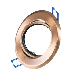 DELTA  Χωνευτό Κινούμενο Στρόγγυλο Σποτ Οροφής για Λάμπα MR16 με Βάση GU5.3 ή GU10 - IP20 - Μεταλλικό - Φ92 x Υ28mm - Χάλκινο