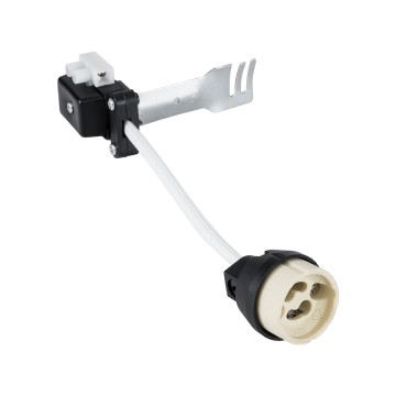 LAMPHOLDER  Ντουί GU10 Πορσελάνης με 15cm VDE Καλώδιο - Anti-Fire Protection High Resistance Tube & Κυτίο Συνδεσμολογίας - ᐊVDEᐅ Certified - IP20 - Φ3.5 x Μ15cm