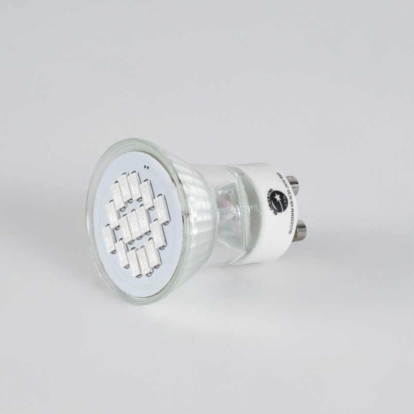 Σποτ LED GU10 MR11 4W 300lm 120° AC 85-265V με Λευκό Γαλακτερό Γυαλί Κόκκινο