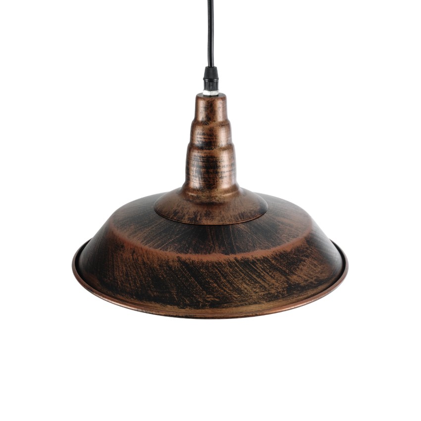 RAY  Vintage Κρεμαστό Φωτιστικό Καμπάνα Μονόφωτο 1 x E27 IP20 Χάλκινο Μέταλλο - Μ26 x Π26 x Υ25cm