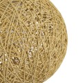 GLOBOSTAR® OCEANA  Boho Κρεμαστό Φωτιστικό Οροφής με Ντουί 1 x E27 AC 220-240V IP20 - Μπεζ - Μ20 x Π20 x Υ20cm