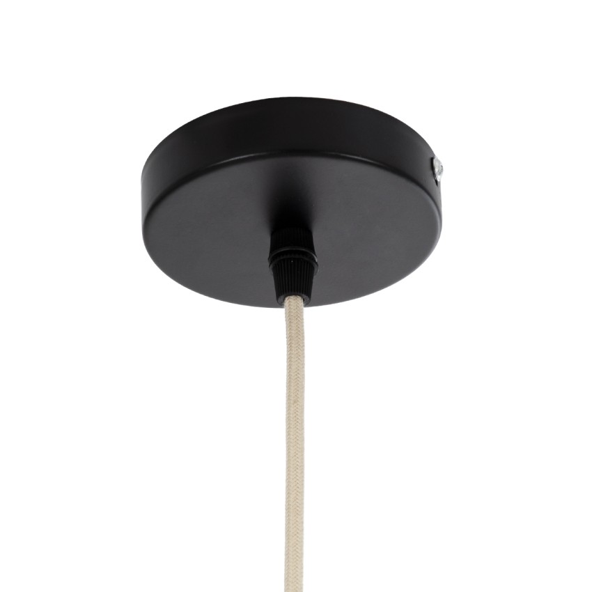 GLOBOSTAR® OCEANA  Boho Κρεμαστό Φωτιστικό Οροφής με Ντουί 1 x E27 AC 220-240V IP20 - Μπεζ - Μ20 x Π20 x Υ20cm