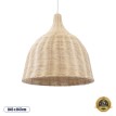 GLOBOSTAR® BAHAMAS  Boho Κρεμαστό Φωτιστικό Οροφής με Ντουί 1 x E27 AC 220-240V IP20 - Μπεζ - Μ45 x Π45 x Υ47cm