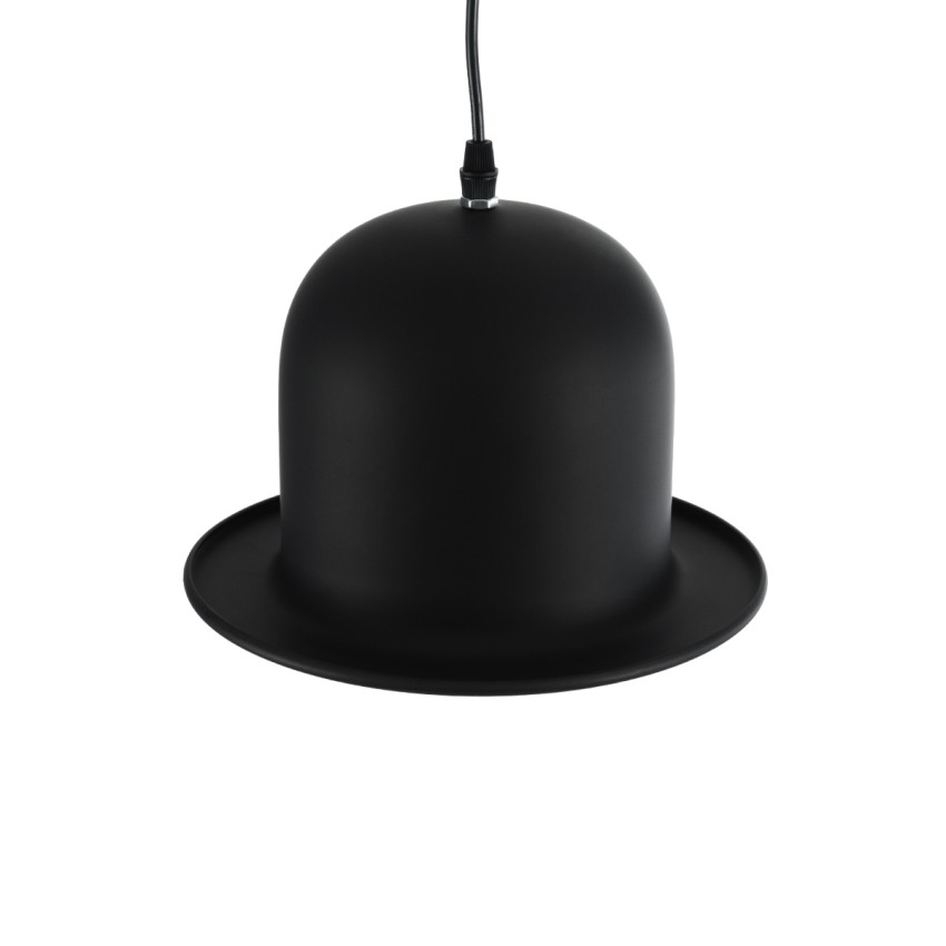 CHARLO  Vintage Κρεμαστό Φωτιστικό Καμπάνα Μονόφωτο 1 x E27 IP20 Μαύρο & Χρυσό Μέταλλο - Μ26 x Π26 x Υ16cm