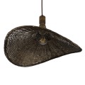 GLOBOSTAR® CUBA  Boho Κρεμαστό Φωτιστικό Οροφής με Ντουί 1 x E27 AC 220-240V IP20 - Καφέ - Μ53 x Π53 x Υ30cm