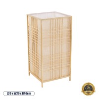 GLOBOSTAR® JUNIE  Boho Επιδαπέδιο Φωτιστικό με Ντουί 1 x E27 AC 220-240V IP20 - Μπεζ - Μ20 x Π20 x Υ40cm