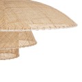 ZORA  Boho Κρεμαστό Φωτιστικό Καμπάνα Μονόφωτο 1 x E27 IP20 Μπεζ Ύφασμα - Μ80 x Π80 x Υ32cm