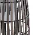 NETLEY  Boho Αυτόνομο Ηλιακό Κρεμαστό/Επιτραπέζιο Φωτιστικό Πορτατίφ LED 5W 200lm 180° με Ενσωματωμένη Μπαταρία IP65 Θερμό Λευκό 3000K Γκρι Ξύλο - Μ30 x Π30 x Υ50cm