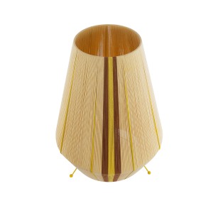 SALERNO  Boho Επιδαπέδιο Φωτιστικό Μονόφωτο 1 x E27 IP20 Μπεζ, Καφε & Κίτρινο Νήμα - Μ50 x Π50 x Υ70cm